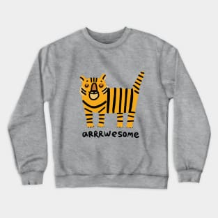 Awesome Tiger Crewneck Sweatshirt